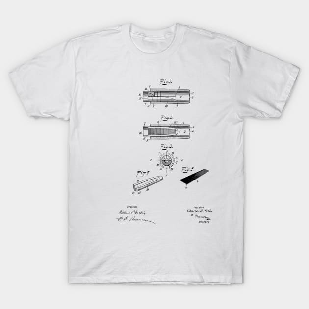 Duck Call Vintage Patent Hand Drawing T-Shirt by TheYoungDesigns